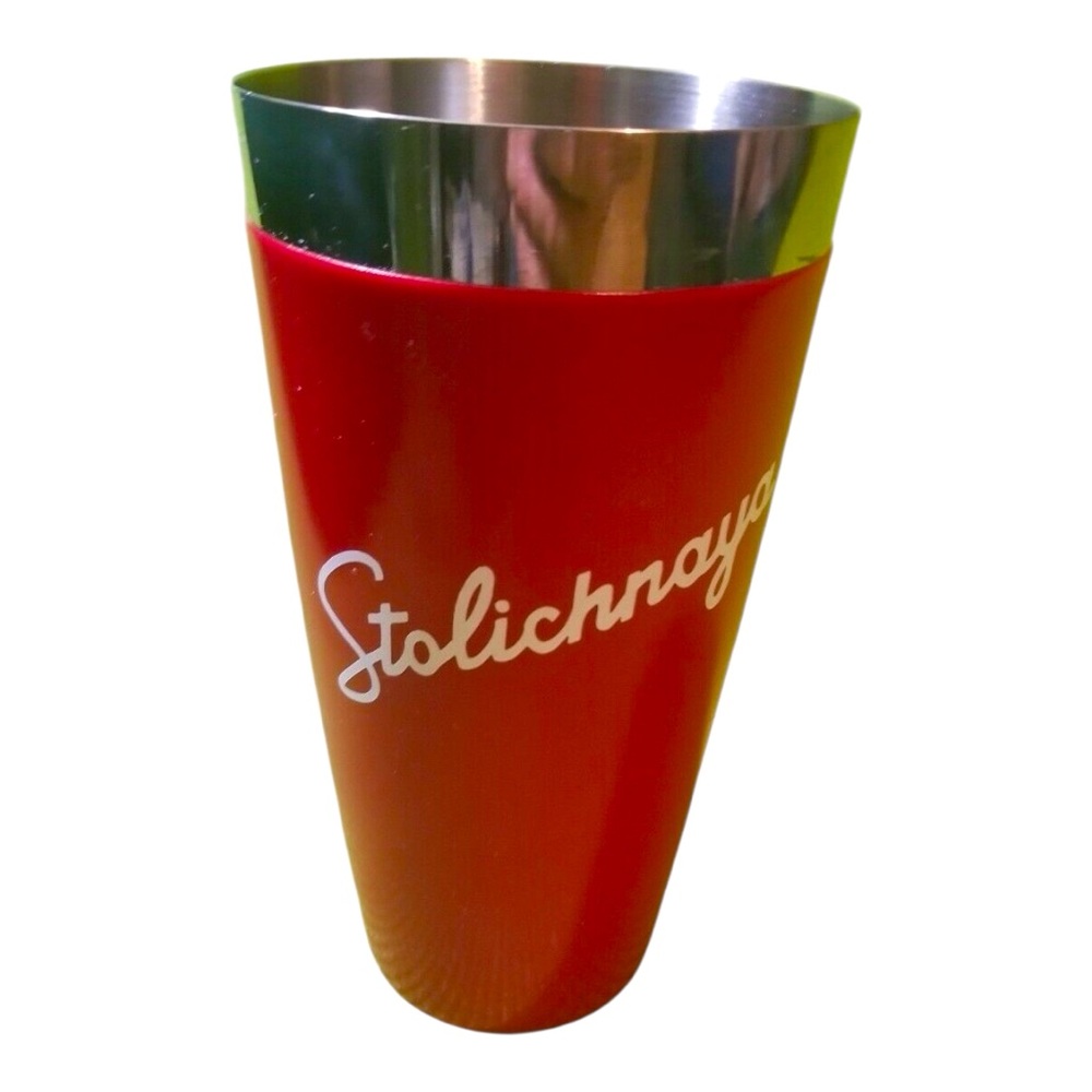Stolichnaya Red Cocktail Shaker set of 2 !!